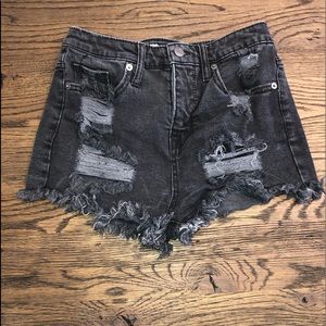 denim shorts